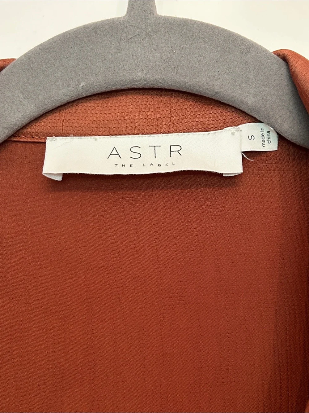 Astr The Label Rust Blouse